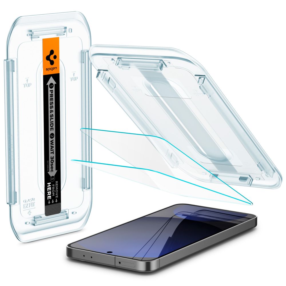 Spigen EZ Fit GLAS.tR - Skärmskydd för mobiltelefon - glas - transparent - för Samsung Galaxy S24 FE, bild 2