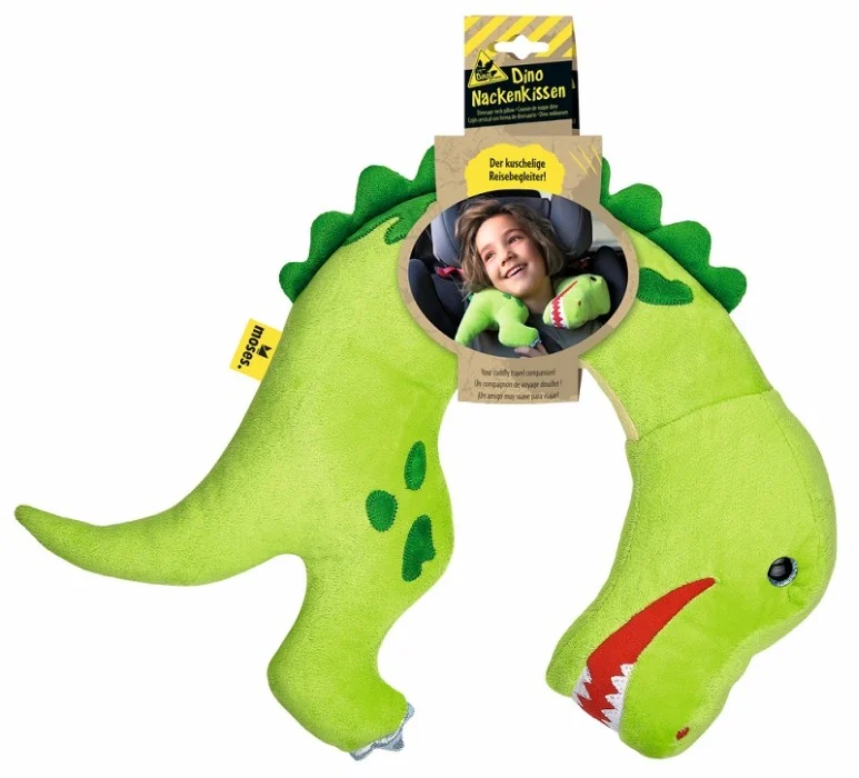 Nackkudde Dino Grön