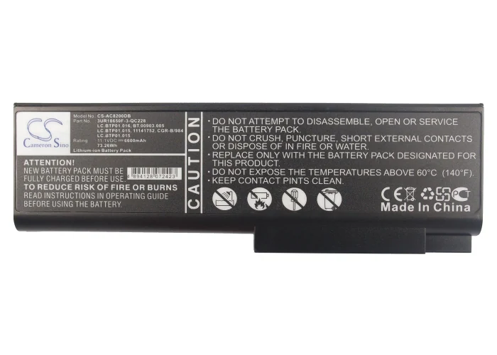 Batteri till Laptop, Bärbar dator för Acer Ferrari 5005WLMi, Ferrari 5000 m.fl., bild 2