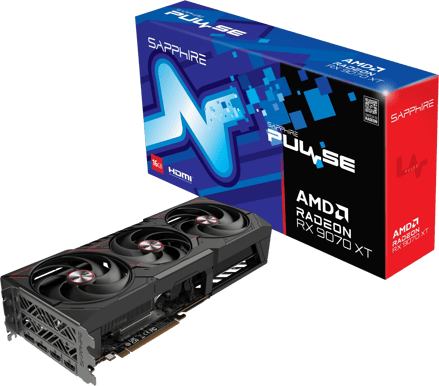 SAPPHIRE PULSE AMD Radeon RX 9070 XT GAMING 16 GB grafikkort