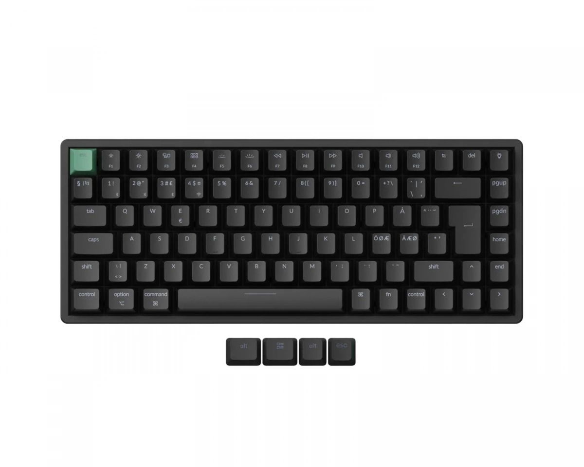 Keychron K2 HE QMK trådlöst gamingtangentbord (svart), bild 3