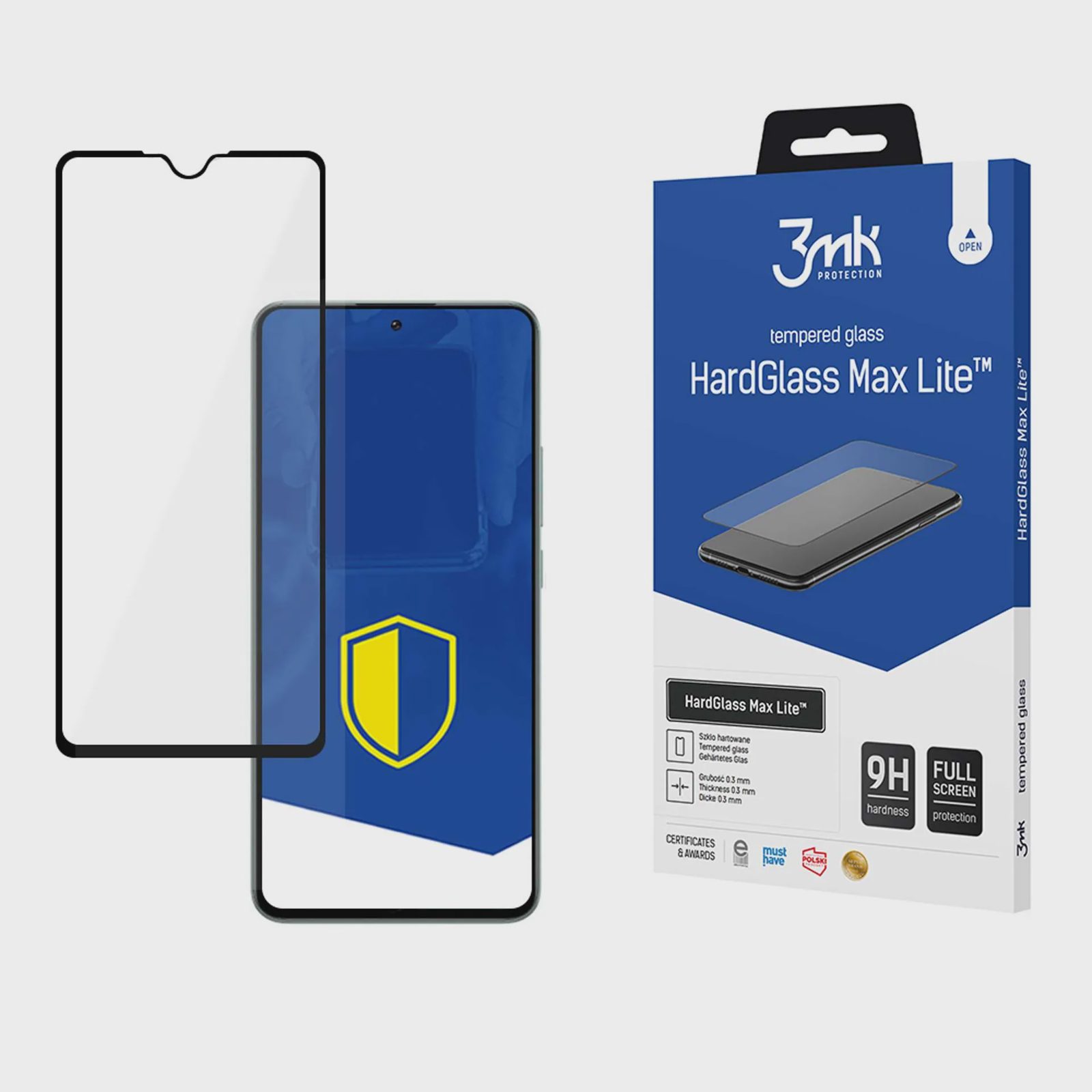 3mk HardGlass Max Lite härdat glas för Motorola Moto G34