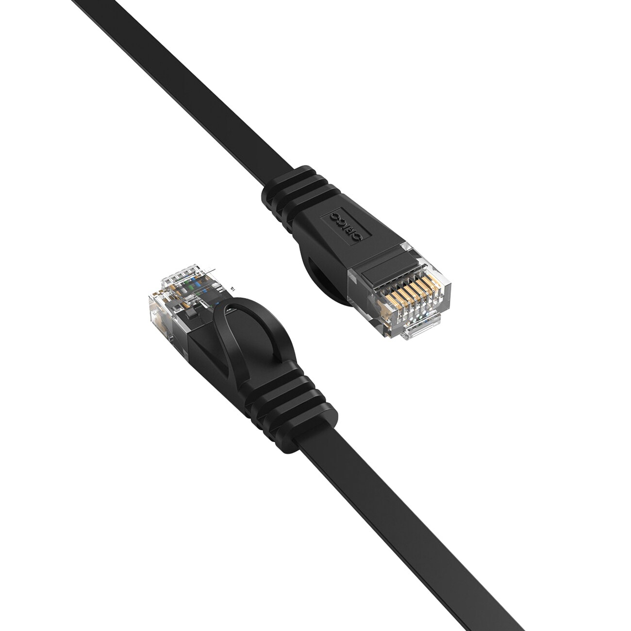 Orico PUG-C7B CAT7 10 Gbps RJ45 Ethernet-nätverkskabel för internet och LAN, platt, 3 m – svart, bild 3