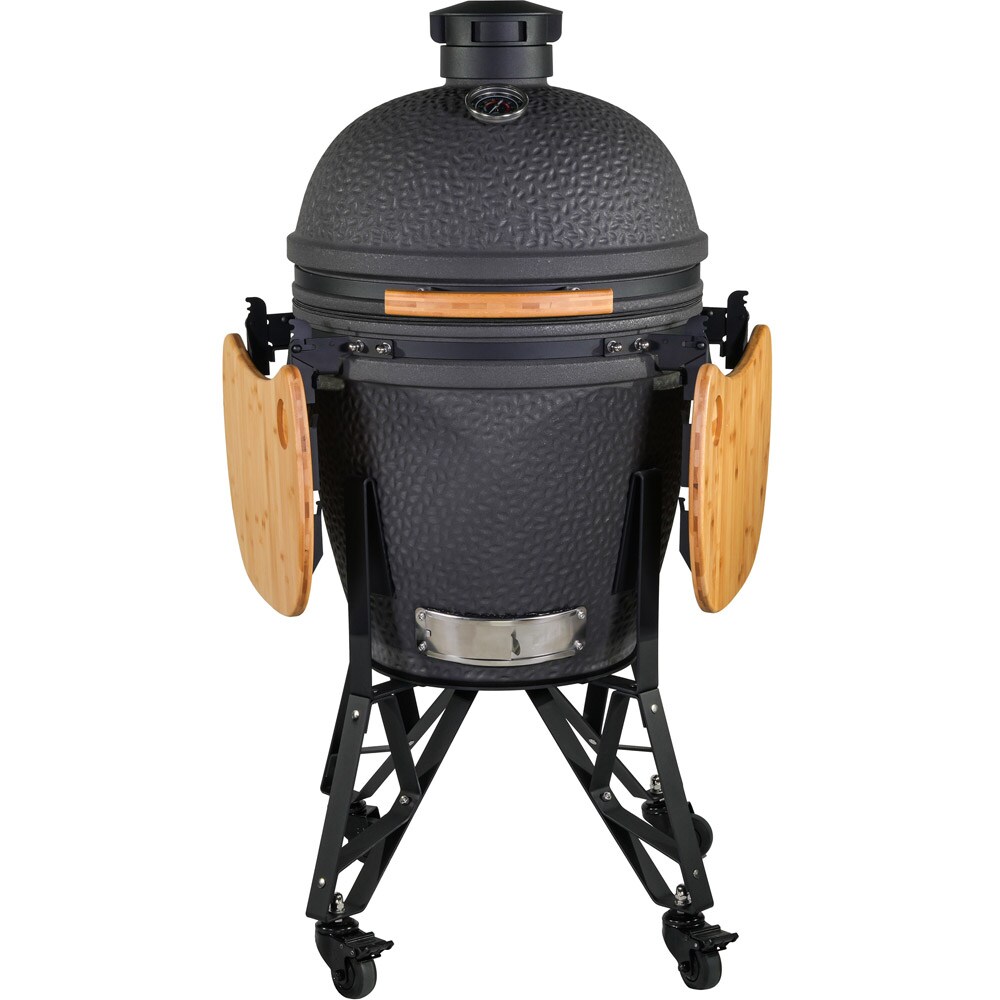 Kamado kolgrill med högkvalitativ keramisk konstruktion och mångsidigt grillsystem, bild 2
