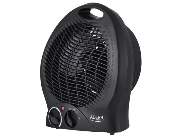 Fan Heater 2000W, Electric Heater with Thermostat, 2 Power Levels, Fan Function