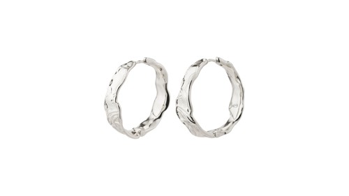 PILGRIM - JULITA Hoop Earrings - Silver-Plated - 30 mm, bild 3