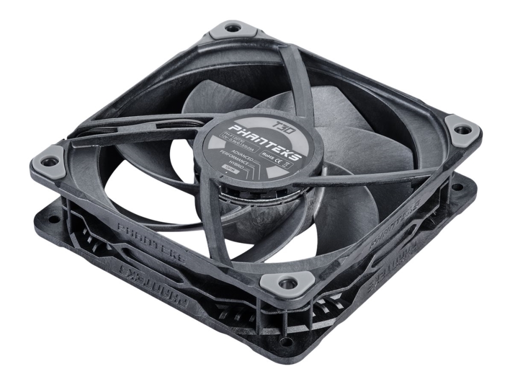 Phanteks T30 120mm PWM-fläkt (svart)