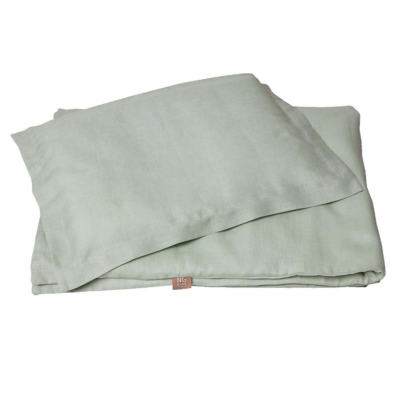 NG Baby bäddset spjälsäng, MOOD sage green