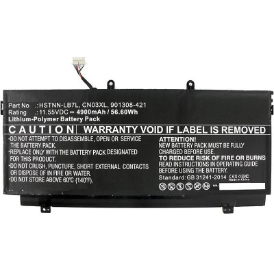 Batteri CoreParts 4-cell Li-Pol 49Wh för HP laptop, se lista för modeller