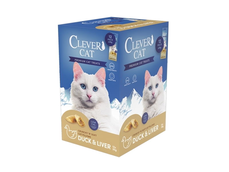 Merkys Clever Cat Pillows 30 g Anka & lever