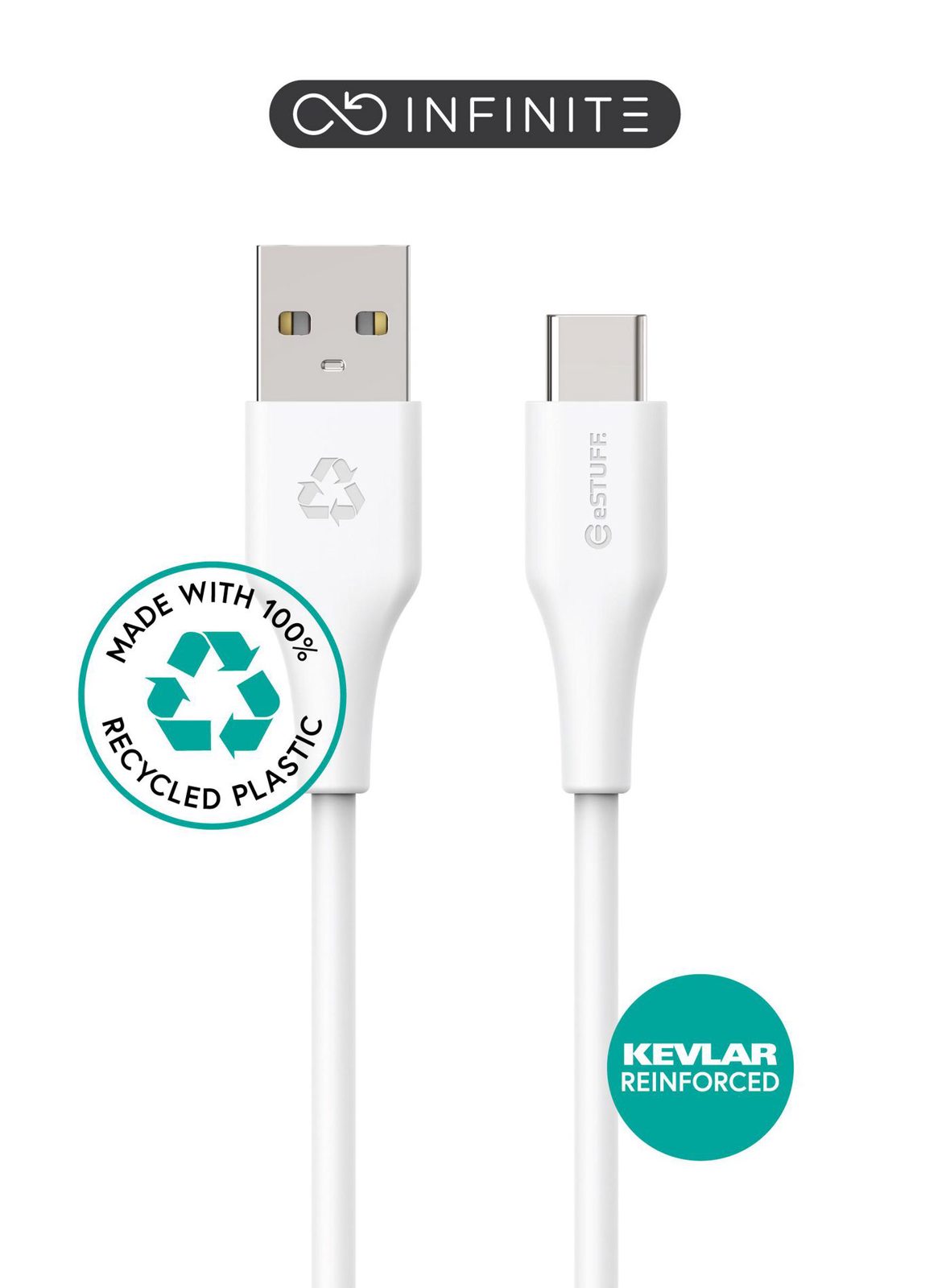 Infinite USB-C - A Cable 2m White, bild 3