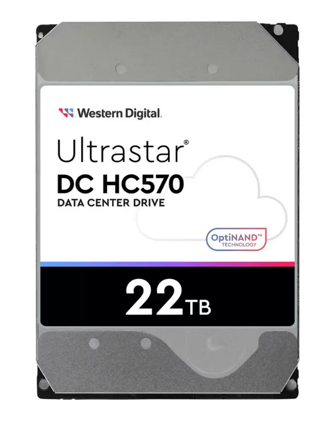 22 TB WD Ultrastar DC HC570, 7200 rpm, 512 MB cache, SATA3, bild 3