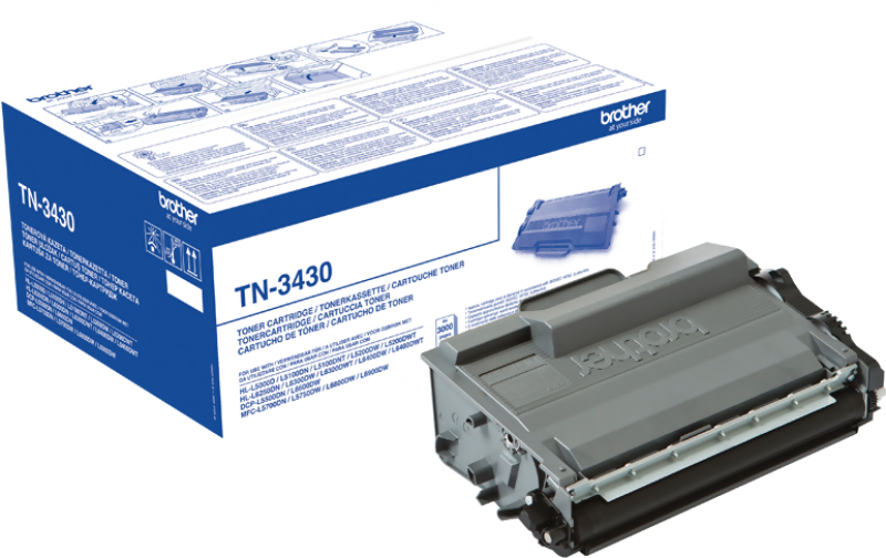 Brother TN-3430 tonerkassett 1 Styck Original, svart
