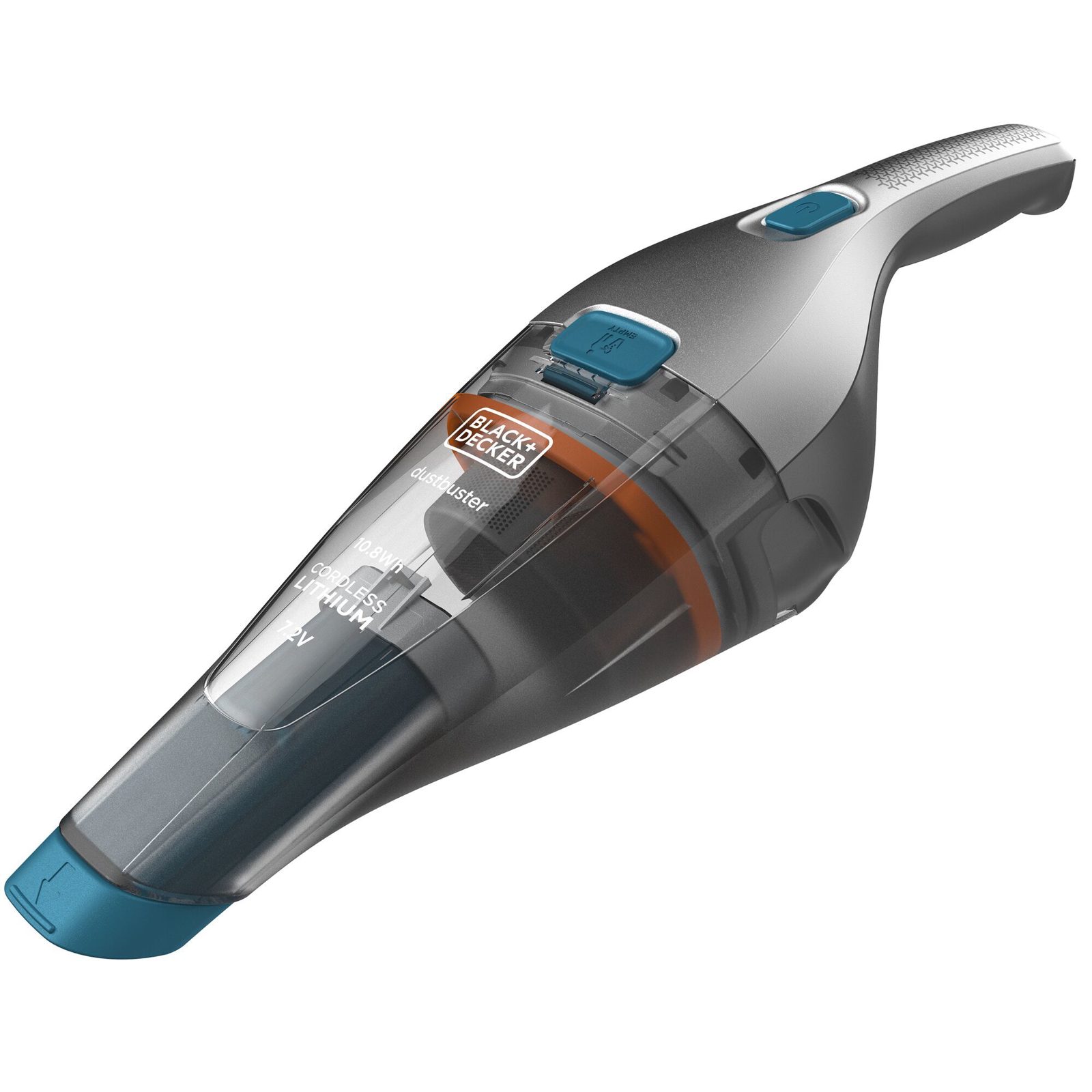 BLACK+DECKER DustBuster - Dammsugare - handhållen - utan påse - sladdlös - blå/silver