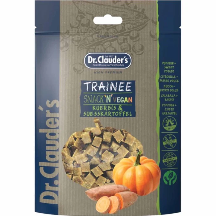 DR Clauders Trainee Dog Snack Medium Vegan Pumpkin & Sweet Potato 80 g