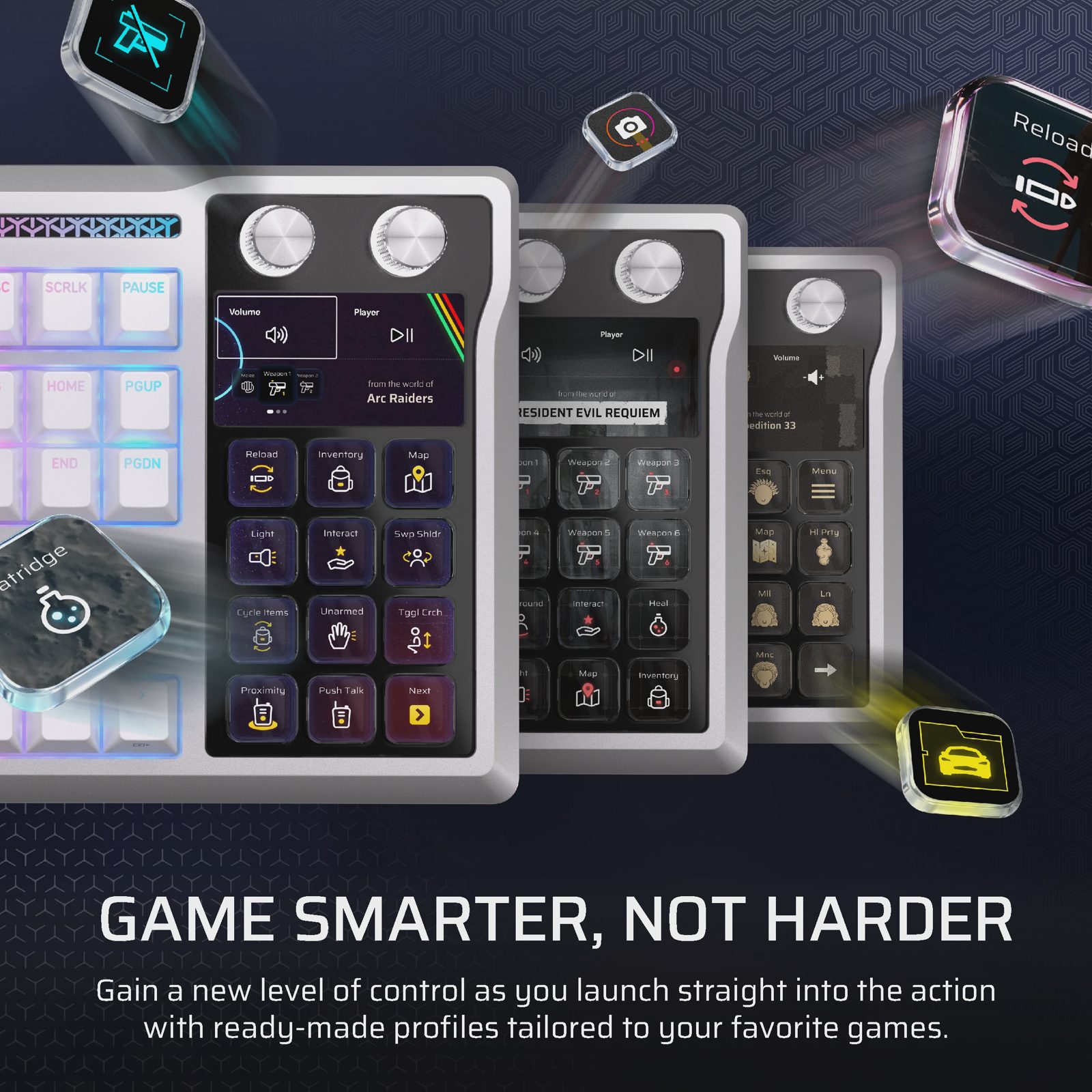GALLEON 100 SD Stream Deck-Integrated Mechanical Keyboard (UK) - White, bild 5