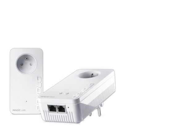 Devolo Magic 2 WiFi next Starter Kit, 1200 Mbit/s, Typ F, Gigabit Ethernet, 10,100,1000 Mbit/s, Multi User MIMO, Vit