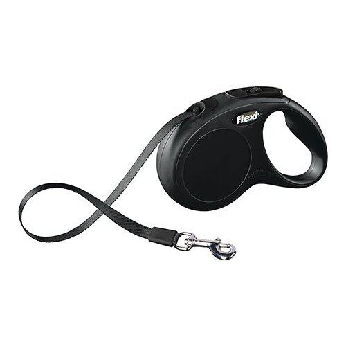 Flexi - New Classic S 5M Leash Tape Black Max 15Kg - (600.7764)