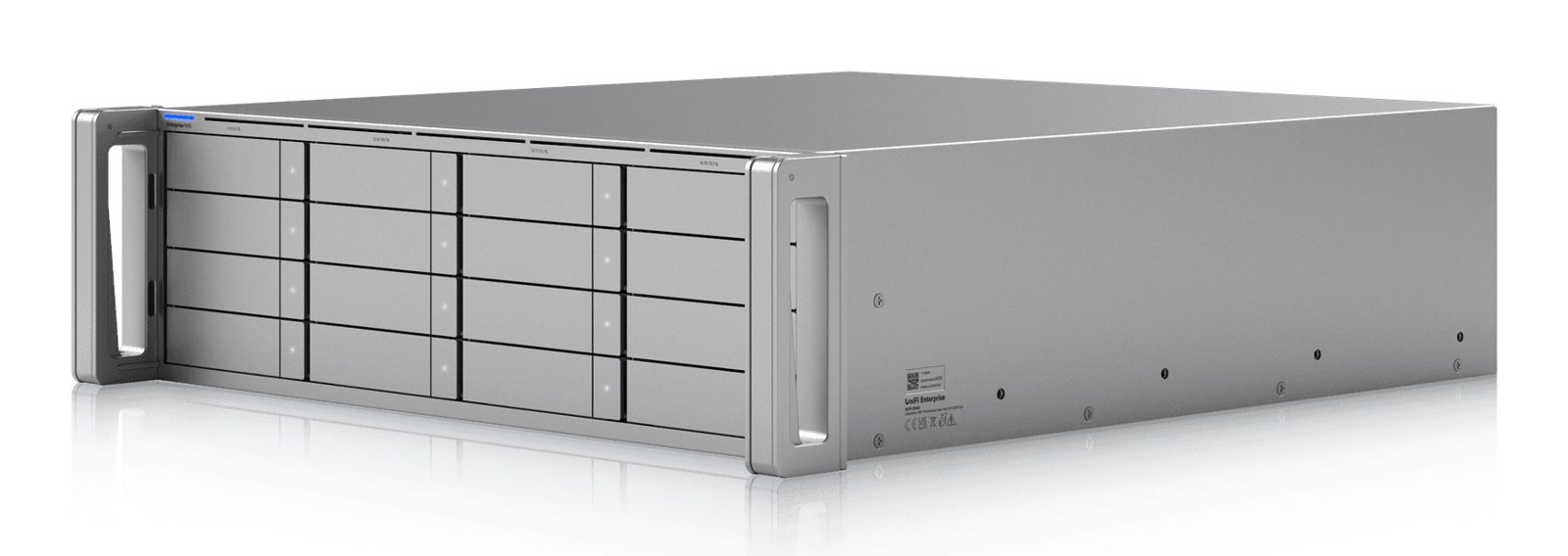 Ubiquiti Networks UniFi Enterprise NAS, 16-bay, ARM N2 8-Core 2,4GHz CPU, 64 GB RAM, 10GbE RJ45+2x25GbE SFP+, rackmonterbar 3U, bild 2