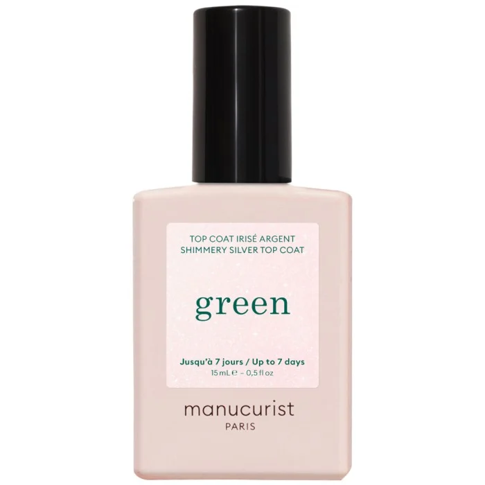 Manucurist Green Essentials Top Coat - Shimmery Silver 15 ml