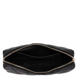 DARK Leather Quilted Tool Pouch Black