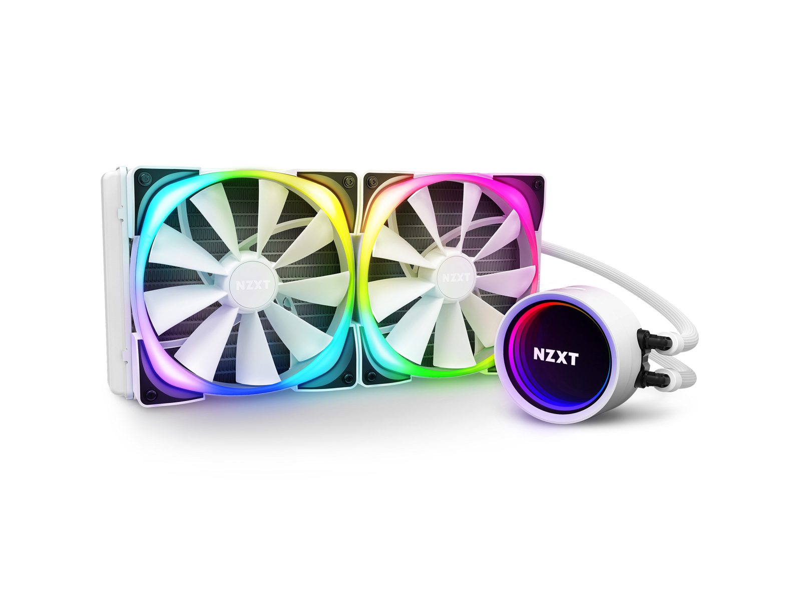 NZXT Kraken X63, 280mm, 2x140mm aRGB-fläktar - Vit, bild 3