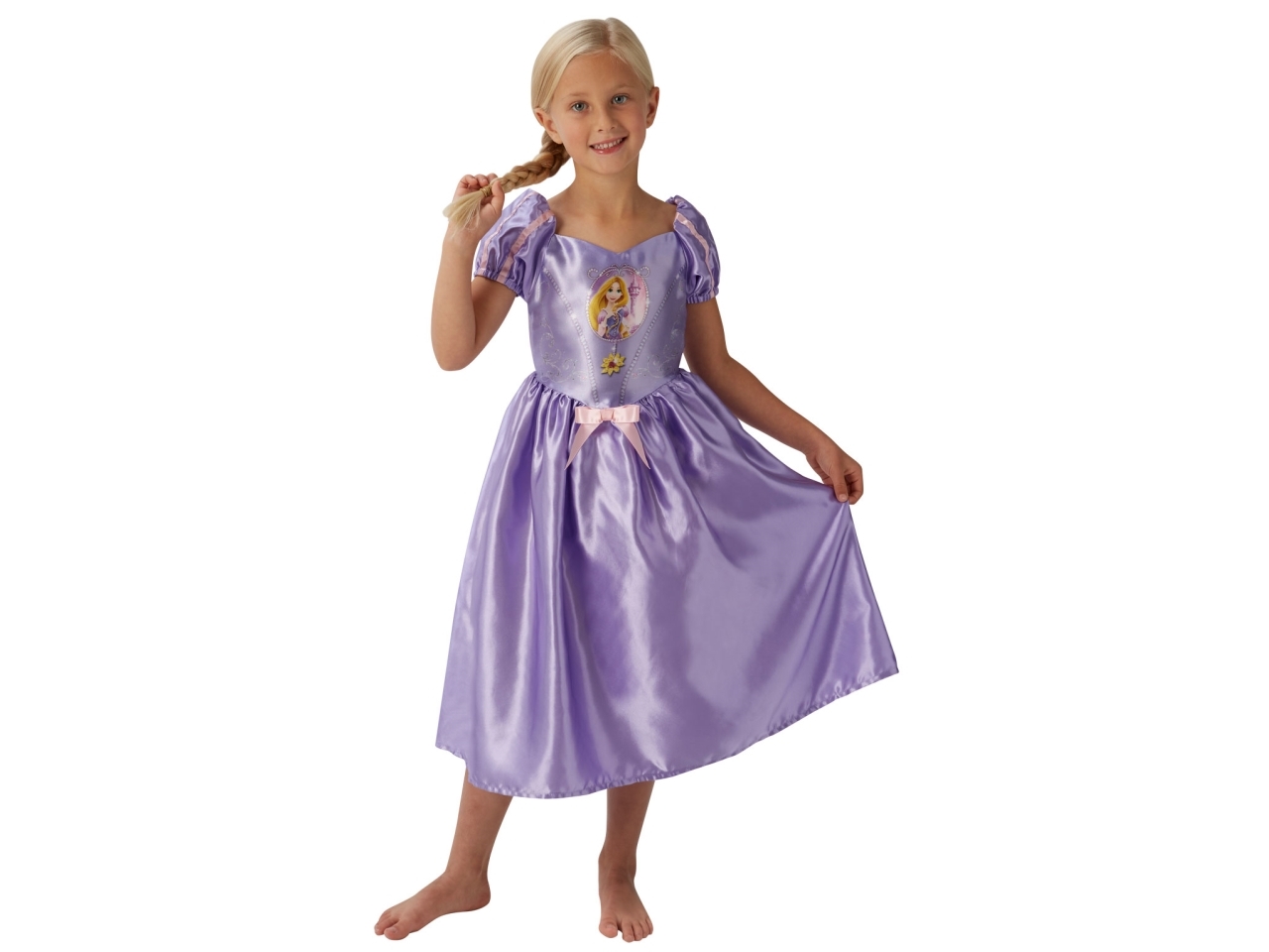 Disney prinsessan Rapunzel maskeradkostym för barn (Str. 104)