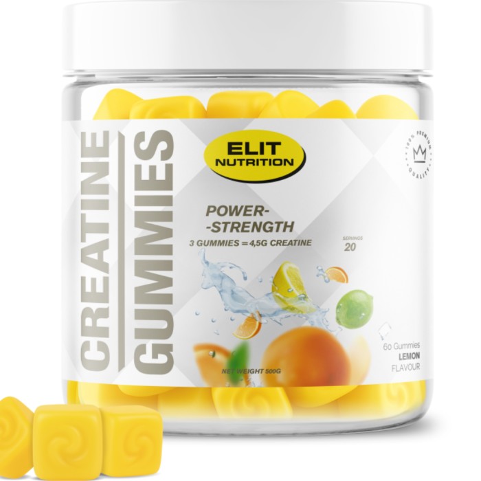 Elit Nutrition Creatine Gummies, Lemonade 60 st