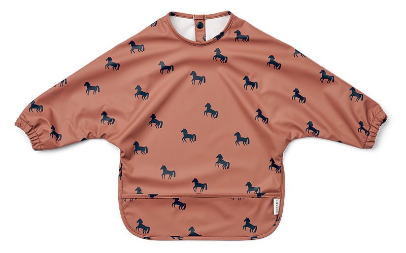 Liewood haklapp med ärm Merle, horses/dark rosetta