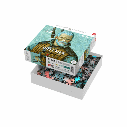Good Loot Game Art Chronicles Puzzle: The Witcher Geralt & Vincent van Gogh (1000 pieces)