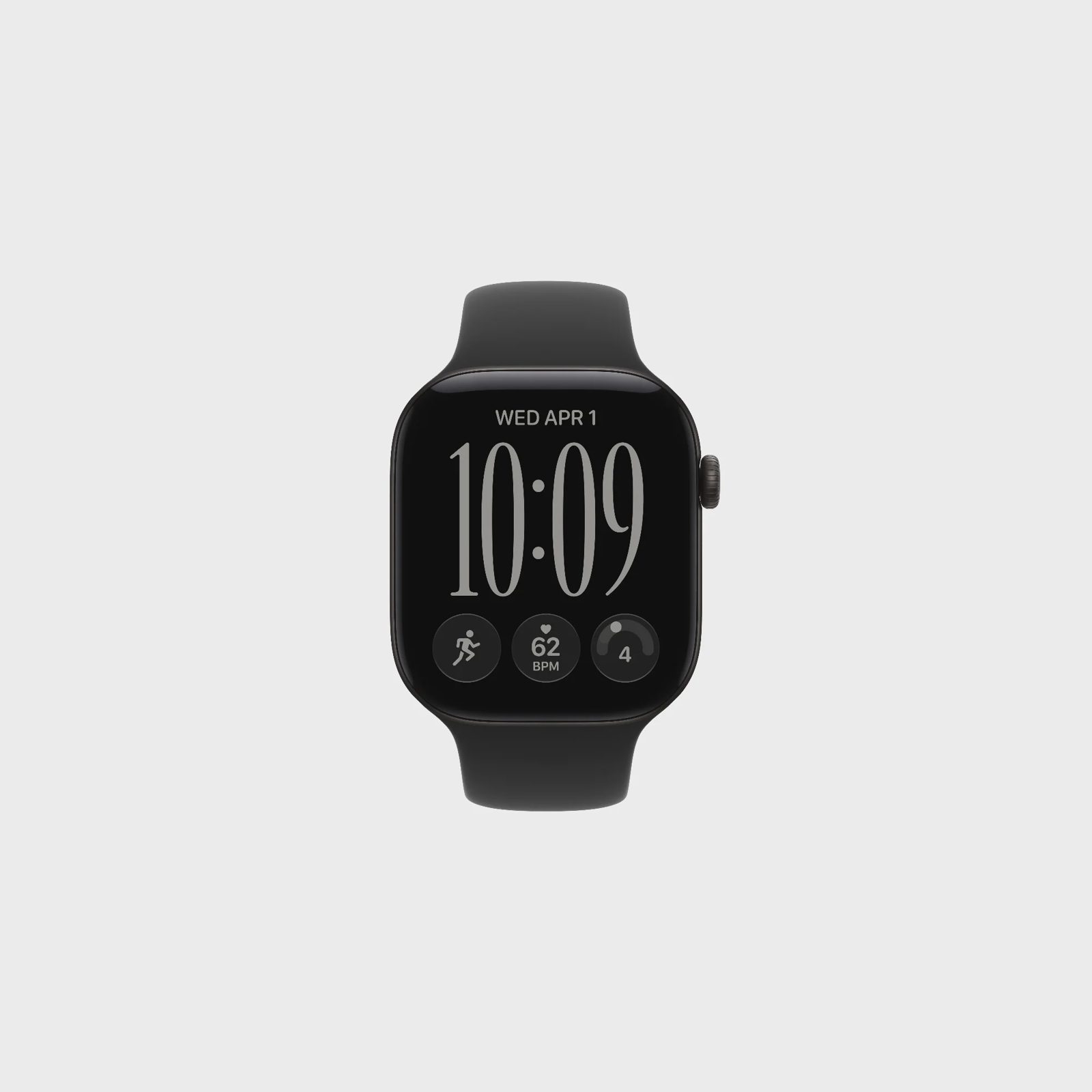 Apple Watch Series 12 GPS + Cellular 46 mm svart aluminium, svart Sportband - S/M