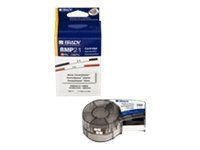 Brady PermaSleeve Marker B-342 - Polyolefin - svart på vitt - Rulle (1,12 cm x 2,1 m) (1 rulle/rullar fodral - för Brady BMP21, BMP21-LAB, BMP21-PLUS ID PAL LABPAL