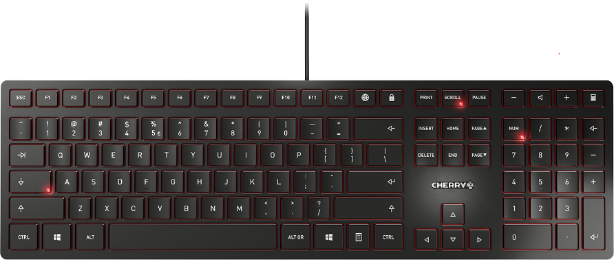 Cherry KC 6000 SLIM, USB, SX-teknik, nordiskt - Svart, bild 2