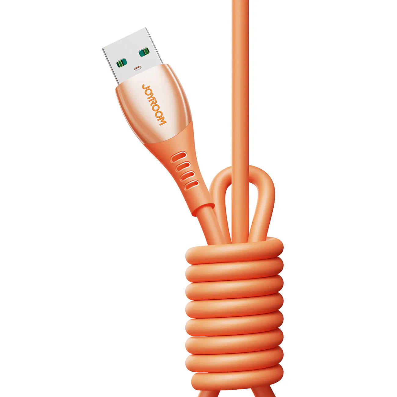 Joyroom S-A59 snabbladdningskabel USB-A till USB-C 1,2m – Orange, bild 2