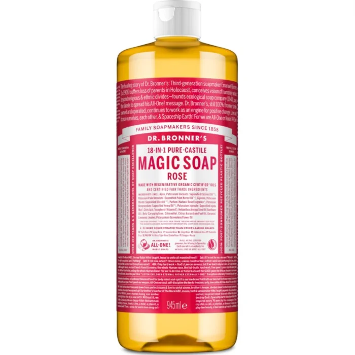 Dr. Bronner's Liquid Soap Rose 945 ml
