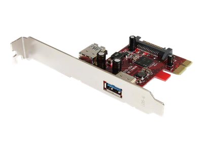 StarTech.com 2-port PCI Express SuperSpeed ??USB 3.0-kort - 1 Intern 1 Extern - USB-adapter
