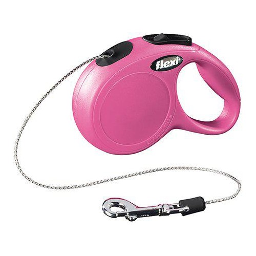 Flexi - New Classic - XS - 3m Cord - Pink - Max 8Kg