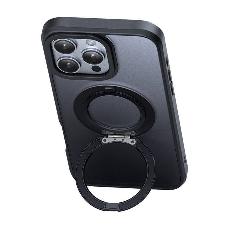 McDodo PC-4933 MagSafe-fodral för iPhone 16 Pro Max med stativ (svart), bild 5
