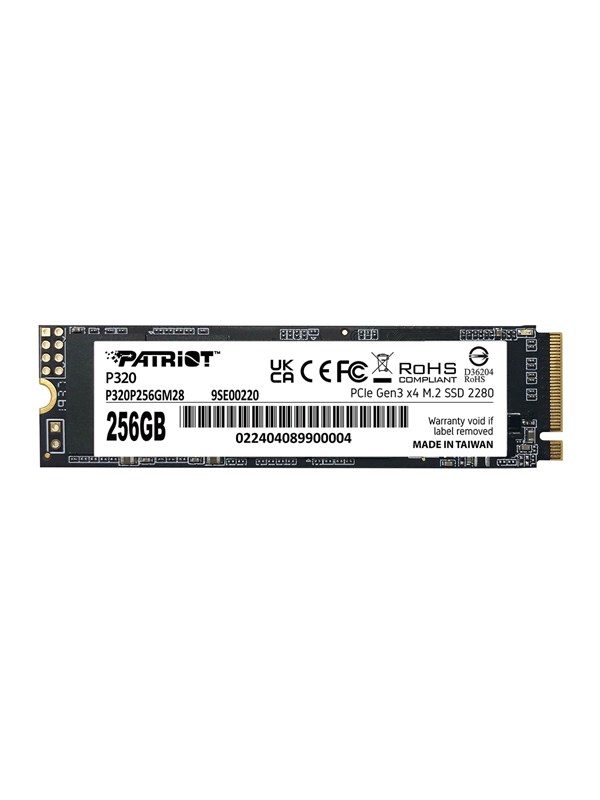 Patriot P320 - SSD - 256 GB - PCIe 3.0 x4 (NVMe)
