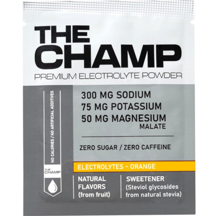 THECHAMP Sockerfritt Elektrolytpulver Apelsin 12 st