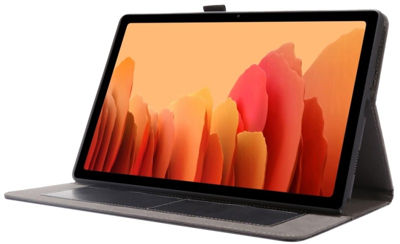 Crazy horse Ställbart fodral till Samsung Galaxy A7 10,4" - Svart