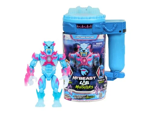 MrBeast Lab Mutator actionfigur, Lightning Panther, bild 2