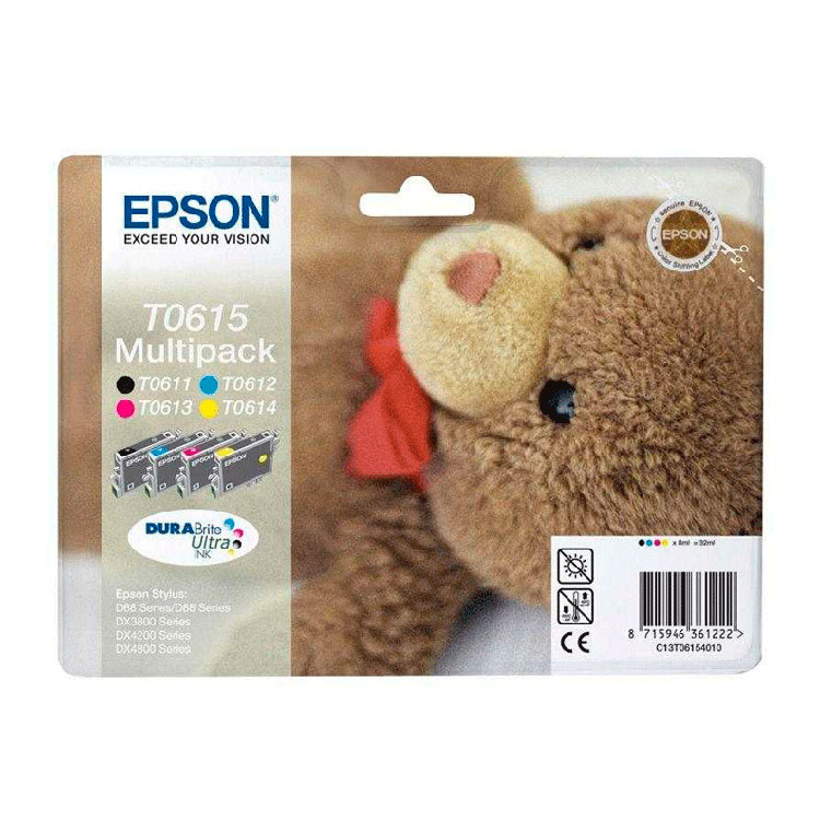Epson Stylus D68/D88/DX3800/DX4250/DX4850 Multipack (4 färgpatroner) 8 ml, bild 3