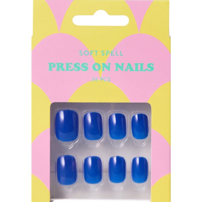 Soft Spell Press On Royal Blue 24pcs