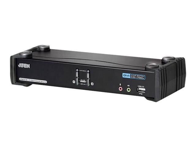 ATEN CubiQ CS1782A - Omkopplare för tangentbord/video/mus/ljud/USB - 2 x KVM/ljud - 1 lokal användare - skrivbordsmodell