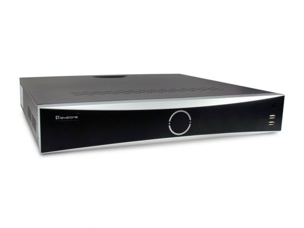 LevelOne NVR-0411, 32 kanaler, 4096 x 2160 pixlar, 256 kanaler, 2MP/8 MP/6 MP/5 MP/4 MP/3 MP/1080p/UXGA/720p/VGA/4CIF/DCIF/2CIF/CIF/QC, H.264, H.264+, H.265, H.265+, 30 fps