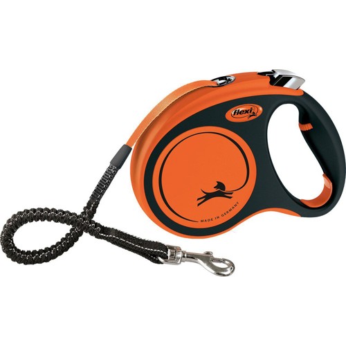 Flexi - Leash Xtreme - M - Tape 5m - Black/Orange - Max 35Kg