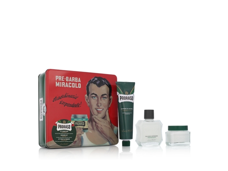 Proraso Classic Gift Set For Shaving Green Shaving Set With 4 Pieces