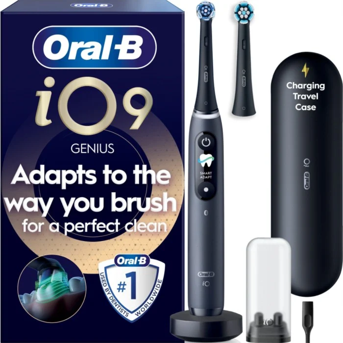 Oral-B iO9 eltandborste, Black Onyx
