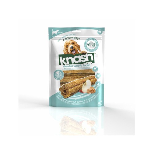 Knash - Woofa Loofa - Apple/Peanut Butter - 7 pcs - Medium-Sized Dogs